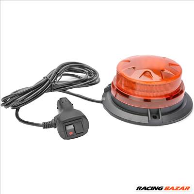 Mágnestalpas narancssárga tetővillogó (alacsony profilú) LED-015