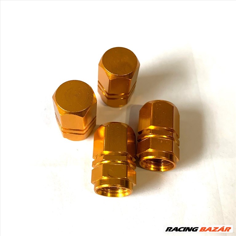 4 DB arany ALUMINIUM SZELEPSAPKA FOLIATEC 32833 1. kép