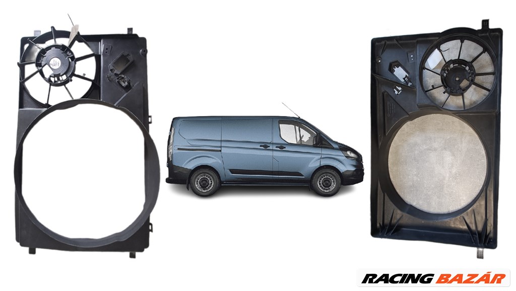 Ford Transit Custom 2.2 TDCi RWD hűtő ventillátor keret 3135104036 97133848-1 1. kép