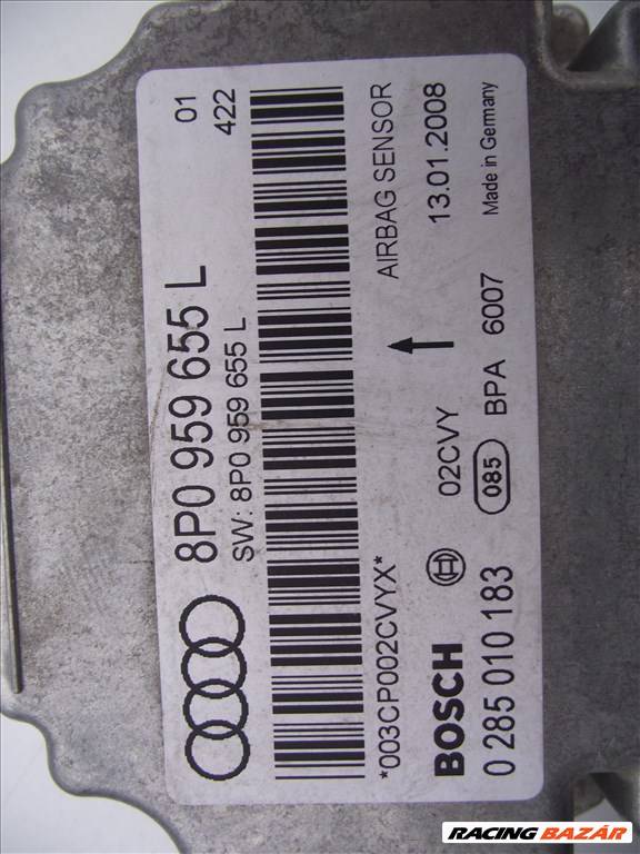 Audi A3 8P légzsák vezérlő 2004-2010 8p0959655l 2. kép