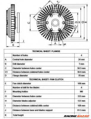 NRF 49546 - hűtőventillátor viszkokuplung MITSUBISHI