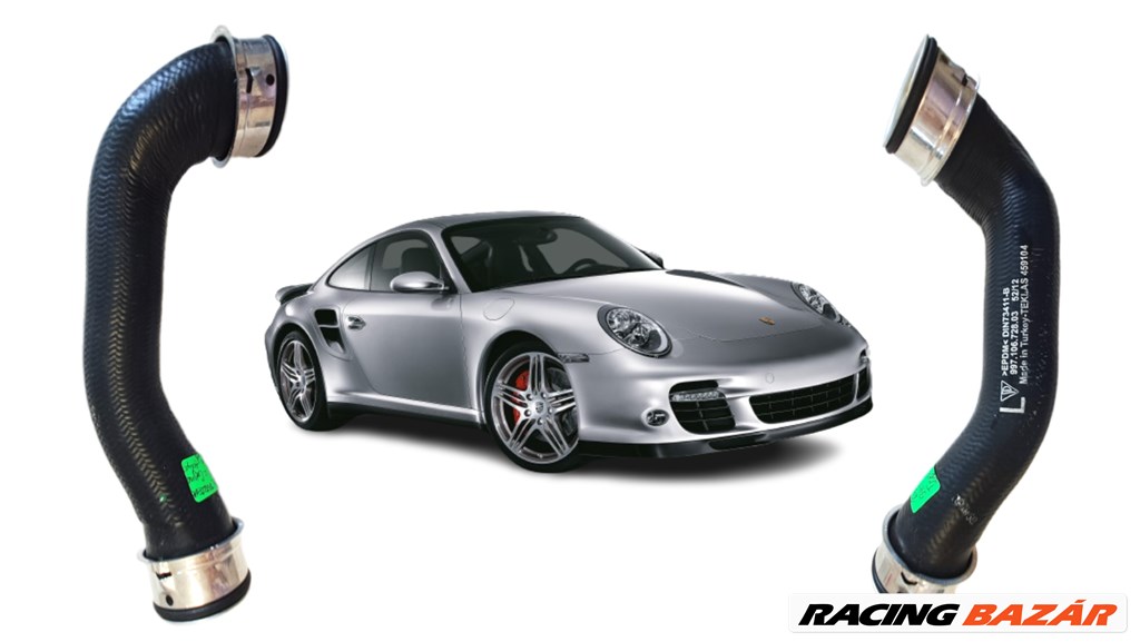 Porsche 911es hűtőfolyadék visszavezető tömlő, vízcső 99710672803 1. kép