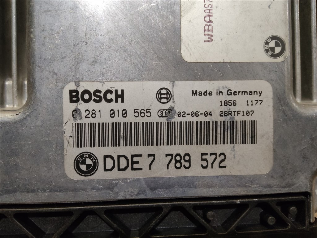 BMW 3 E46 2,0 Diesel motorvezérlő DDE7789572 , 0281010565 2. kép