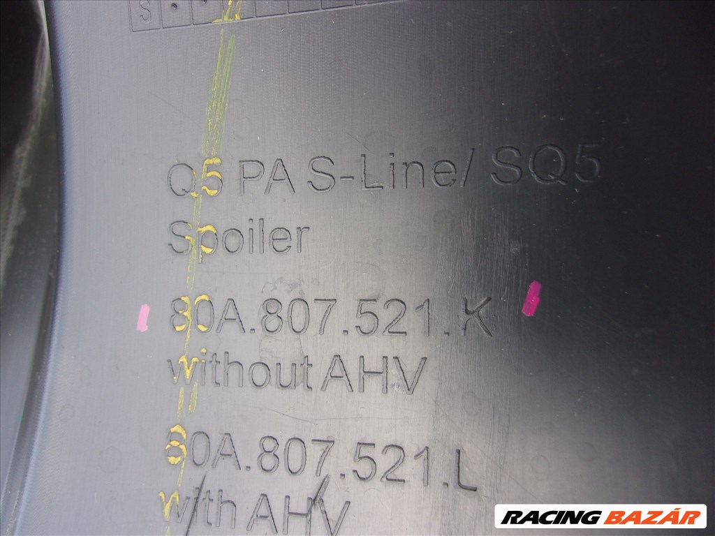 AUDI Q5 S-Line SQ5 hátsó lökhárító szegély 2021- 80A807521K 7. kép