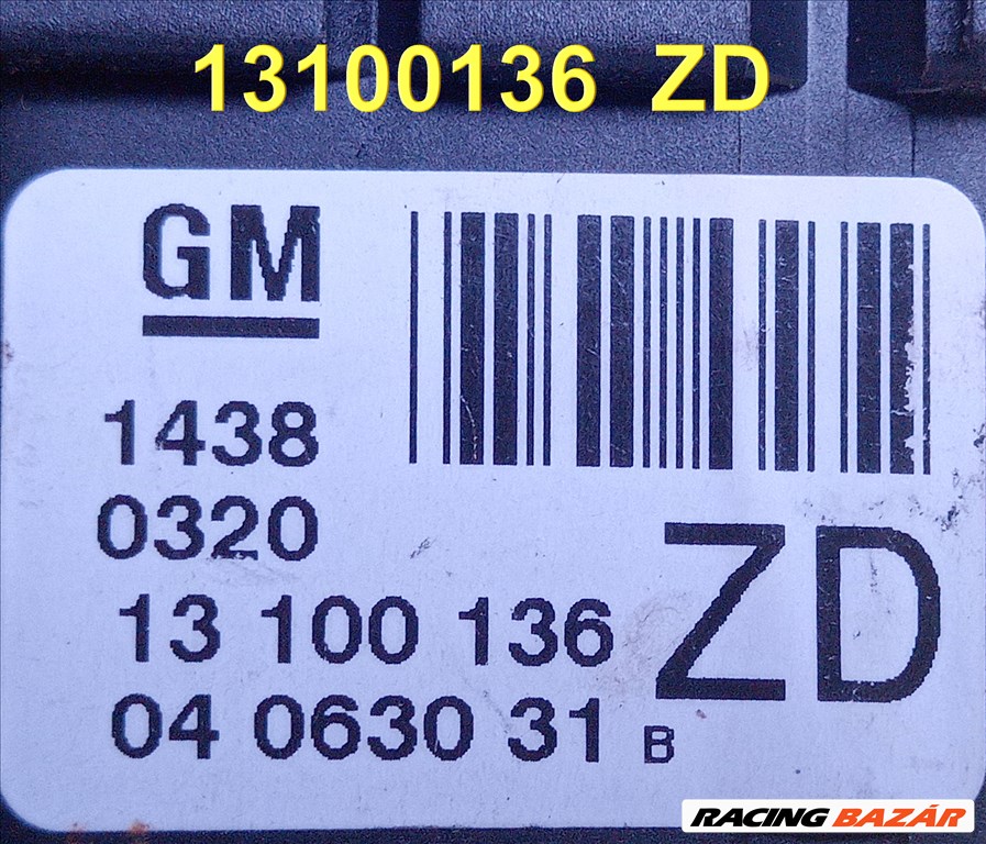 Opel Astra H 	világítás kapcsoló kerettel H ASTRA	A 13100136zd 3. kép