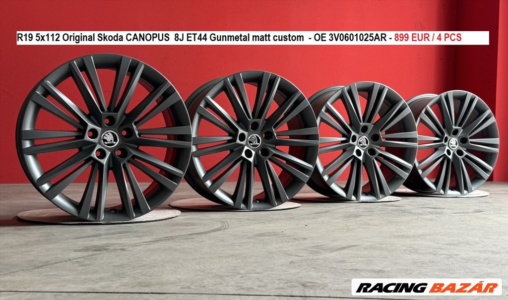 R19 5x112 Original Skoda CANOPUS  8J ET44  8x19 19" gyári felnik alufelnik 1. kép