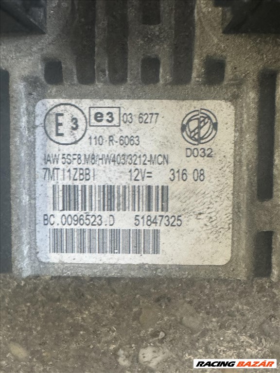 Fiat Grande Grande Punto CNG motorvezérlő szett 51847325 5184732551826317 5. kép