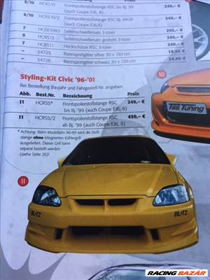 Honda Civic RSC első tuning lökhárító (csak Facelift)