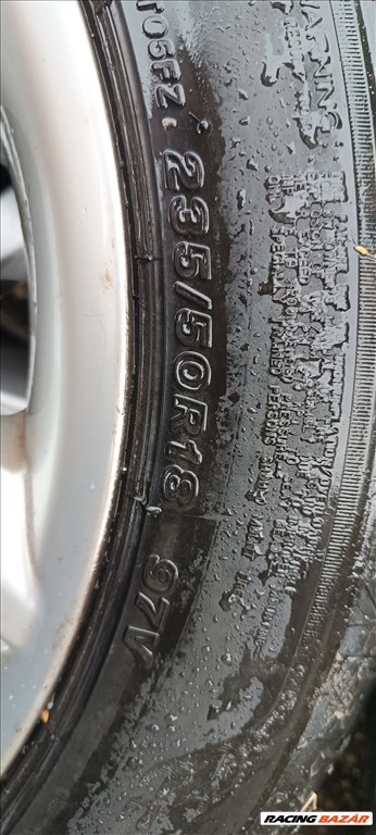  5x120 lyukosztású 18" újszerű alufelni, rajta 255/45 újszerű Bridgestone nyári gumi gumi  3. kép