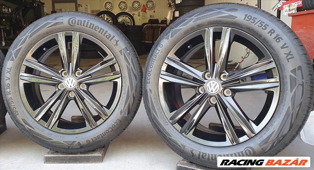 5x100 gyári Volkswagen POLO VI alufelni 195/55 R16 nyári gumi  /K104  2. kép