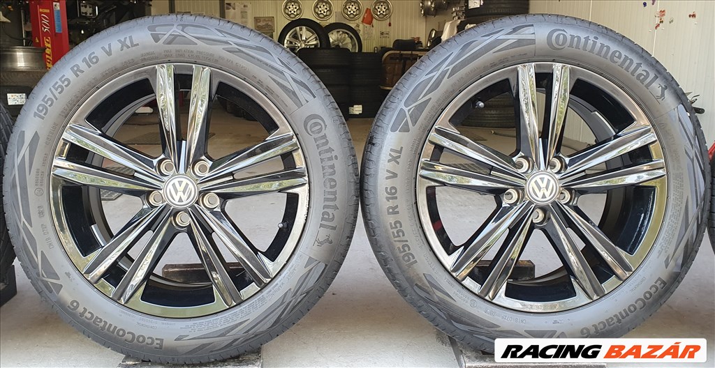 5x100 gyári Volkswagen POLO VI alufelni 195/55 R16 nyári gumi  /K104  3. kép