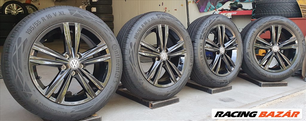 5x100 gyári Volkswagen POLO VI alufelni 195/55 R16 nyári gumi  /K104  4. kép