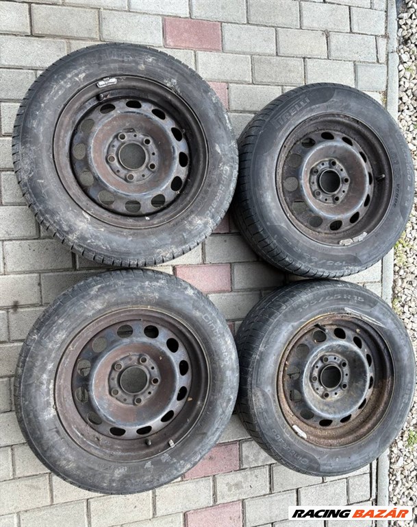  Bmw e36 e46 lemezfelni szett r15 5x120 lyukosztású 6,5JJ 15" használt (gyári felni) lemezfelni 1. kép