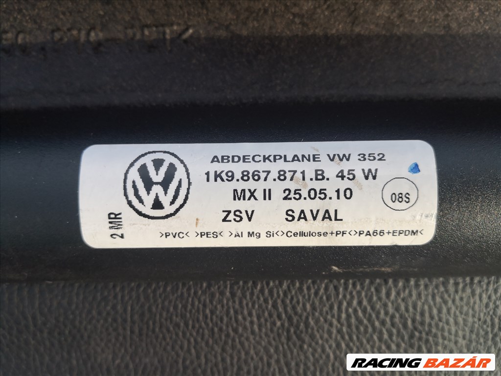 Volkswagen Golf V - VI kombi csomagtér roló 1k9867871b 2. kép
