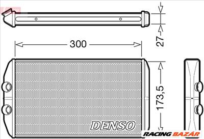 DENSO DRR12008 - Hőcserélő, belső tér fűtés IVECO