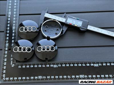 Új Audi 60mm 4B0601170 Felni Alufelni Közép Kupak Felniközép Felnikupak Embléma Porvédő Sapka