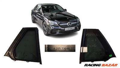 Mercedes CW 205 bal hátsó kis ajtóüveg  2057300755 A2057300755