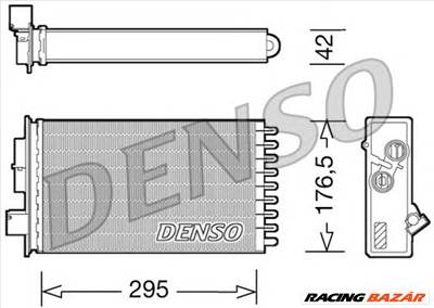 DENSO DRR12022 - Hőcserélő, belső tér fűtés IVECO
