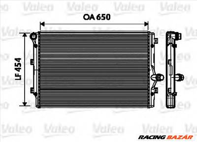 VALEO 734333 - Vízhűtő (Hűtőradiátor) AUDI SEAT SKODA VW