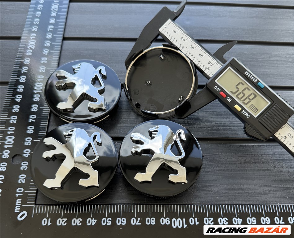 ÚJ Peugeot 60mm Felni Alufelni Közép Kupak Felniközép Felnikupak Embléma Sapka 542106 9639098380 1. kép