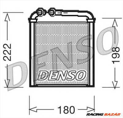 DENSO DRR32005 - Hőcserélő, belső tér fűtés SKODA VW