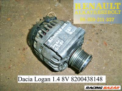 Dacia Logan 1.4 8V generátor 8200438148