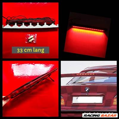 33 cm-es pótféklámpa spoilerba Spoiler Lámpa univerzális 7 LED-es