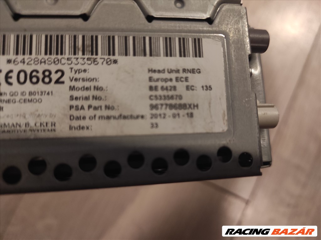 Peugeot 308 I navigációs fejegység 96778688XT 2. kép