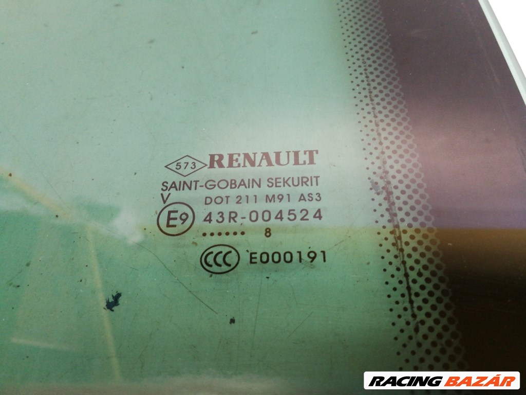 Renault Megane kombi bal hátsó ajtó üveg fix 2. kép