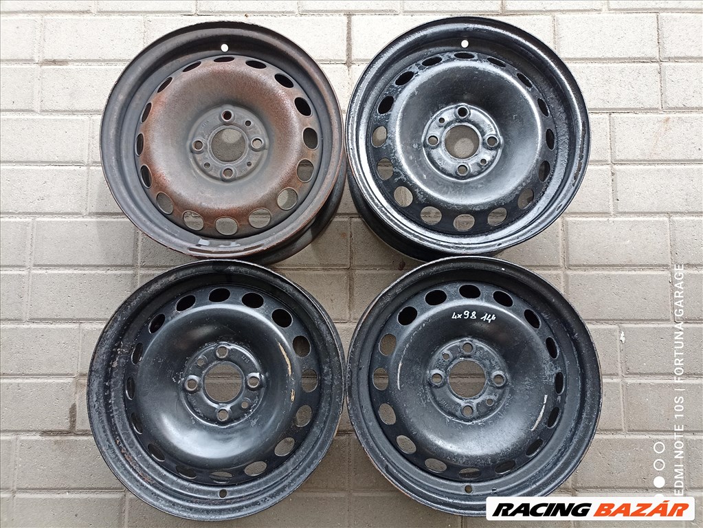 4x98 14" Fiat használt lemezfelni garnitúra (366) 1. kép