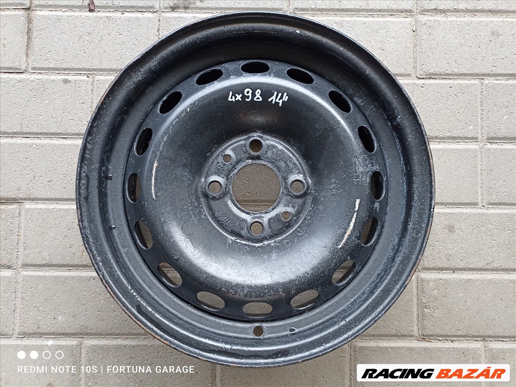 4x98 14" Fiat használt lemezfelni garnitúra (366) 3. kép
