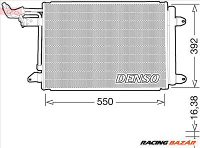 DENSO DCN32032 - klíma kondenzátor AUDI NISSAN PROTON SEAT SKODA VW