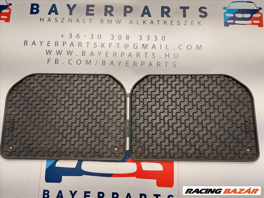 BMW E38 használt gyári hátsó gumiszőnyeg gumi szőnyeg pár (000803) 82599402905 1. kép