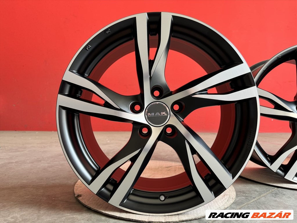 R17 5x108 (63,4) MAK STOCKHOLM 7J ET50 ICE BLACK új alufelnik 17" 7x17 2. kép