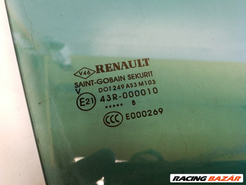 Renault Megane kombi jobb hátsó ajtó üveg lejáró 2. kép