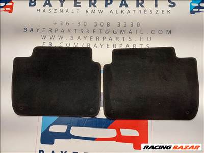 BMW E46 használt gyári hátsó szövet szőnyeg pár (004270)