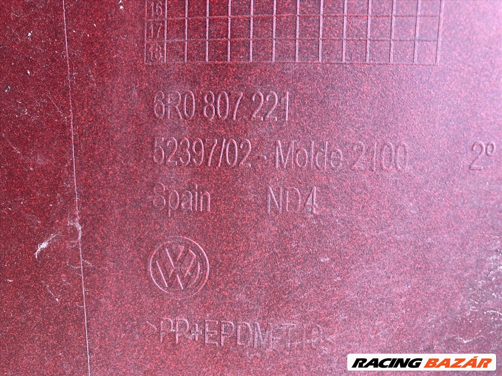 Volkswagen Polo V első lökhárító  6r0807221 5. kép