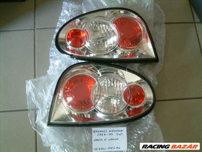 Renault Megane 3 ajtós 1996-1999. króm hátsó lámpa pár