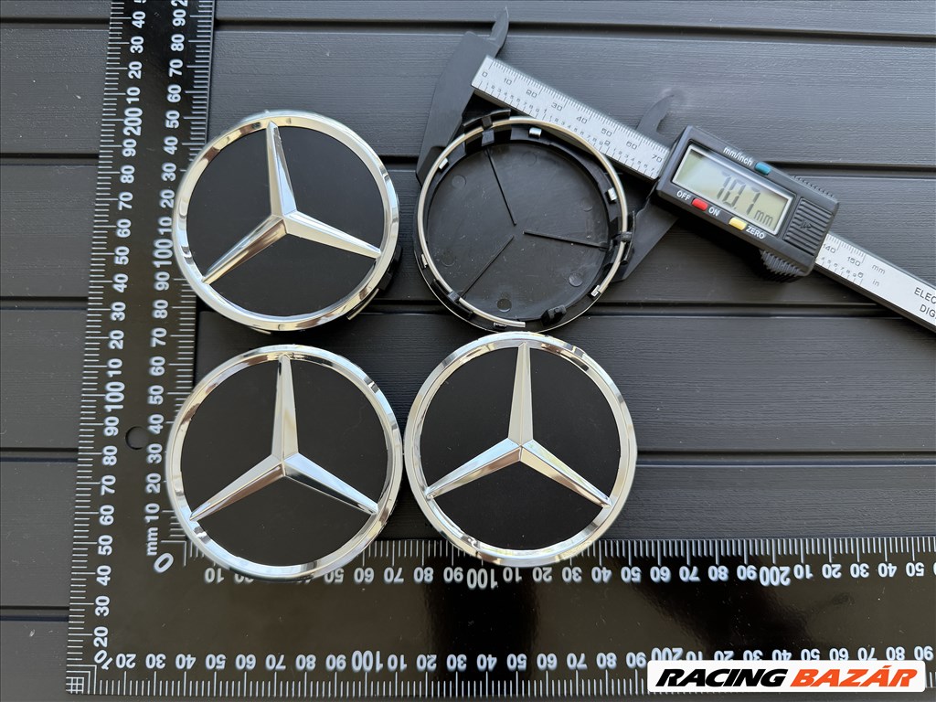 Új Mercedes 75mm Felni Alufelni Közép Kupak Porvédő Felnikupak Felniközép Embléma Sapka 1. kép