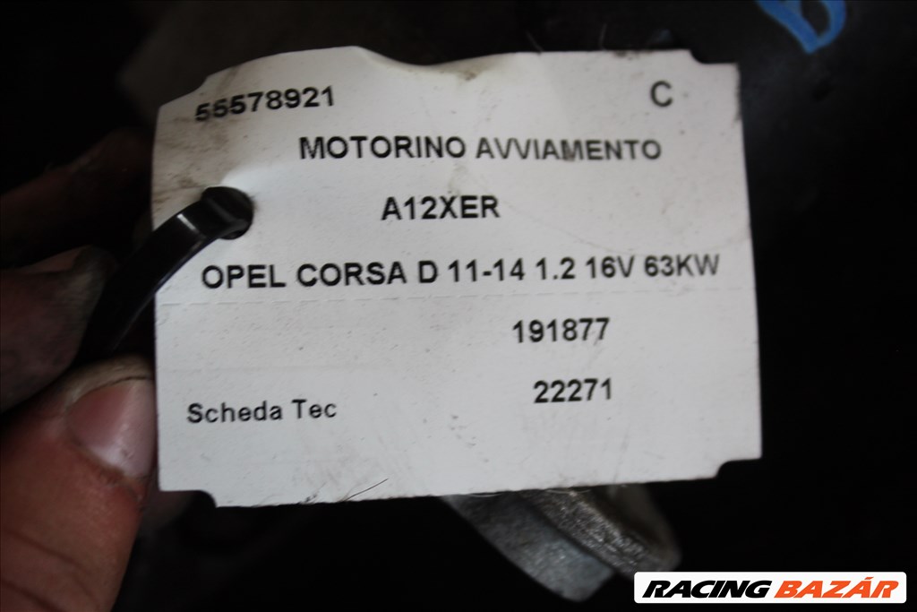 Opel Corsa D 2011-2014 önindító 1.2B (269) 55578921 1. kép