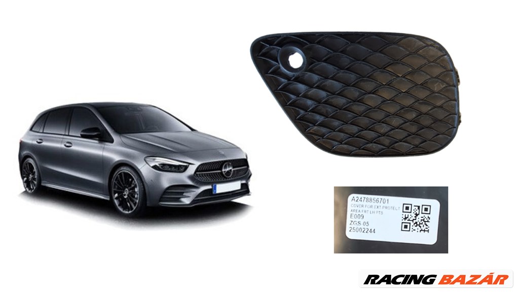 Mercedes B-osztály W247 jobb ködlámpa borítás, díszrács a2478856701 5. kép