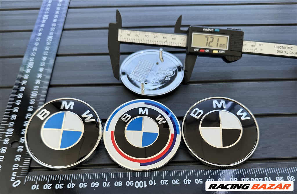 Új BMW 72mm 74mm Csomagtartó Csomagtér Gépház Géptető Motorháztető Embléma Jel Logo 1. kép
