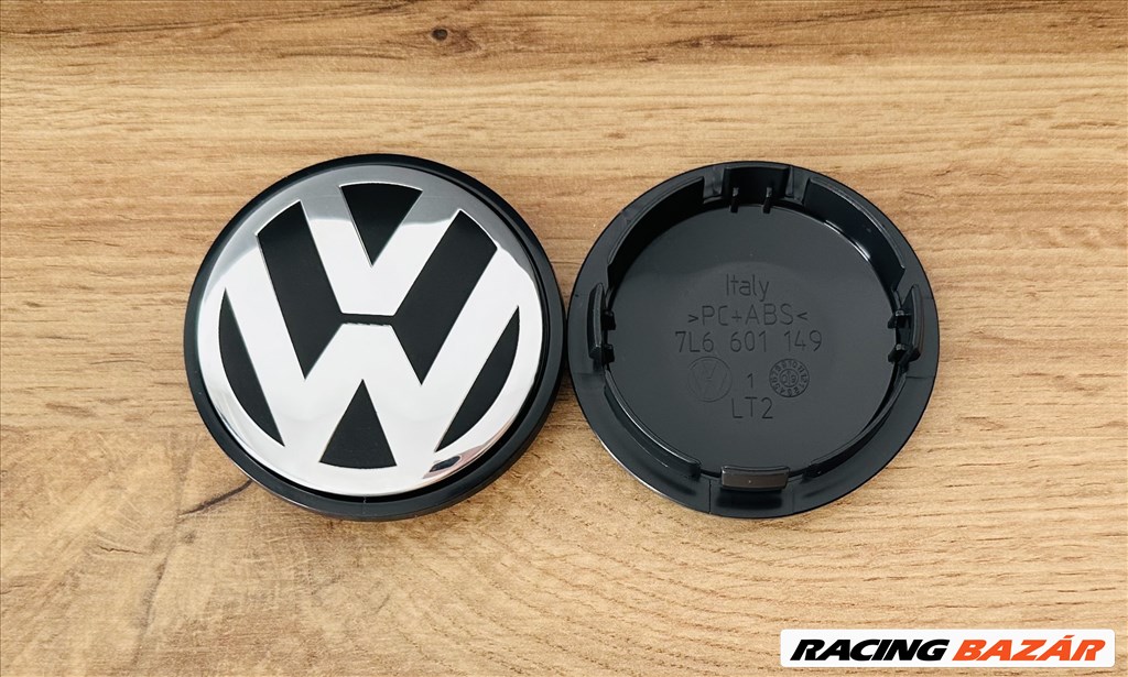 Új Volkswagen 76mm felni alufelni kupak közép felniközép felnikupak embléma jel kerékagy kupak 7l6601149 1. kép