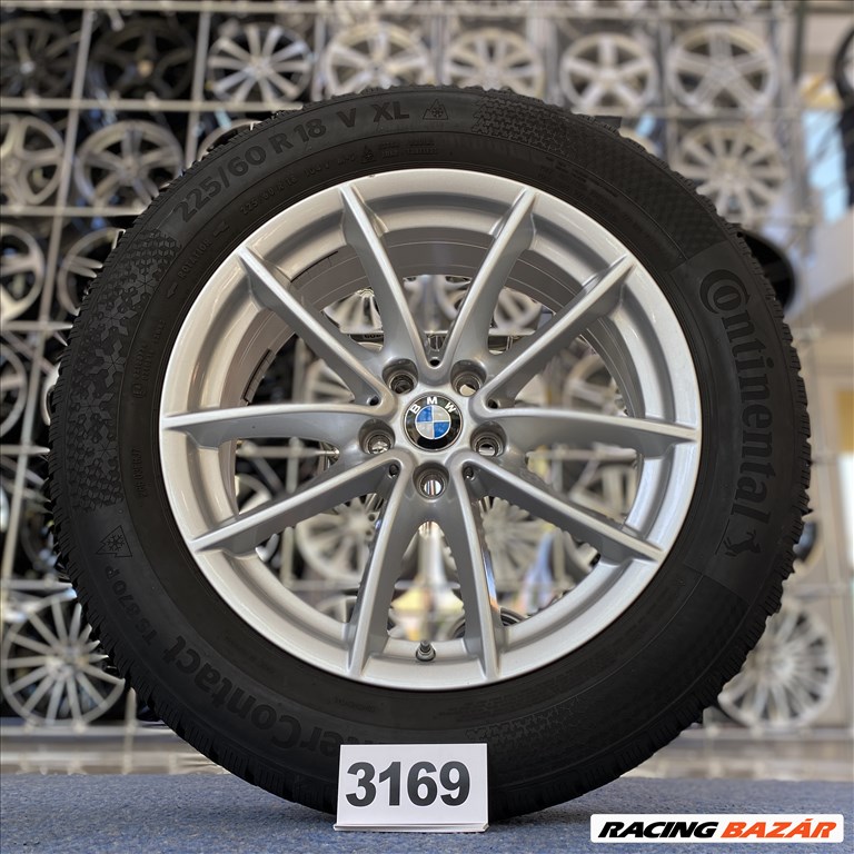 BMW 18 alufelni felni, 5x112, 225/60 téli gumi, X3 X4    (3169) 1. kép