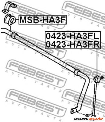 FEBEST MSB-HA3F - Stabilizátor szilent CITROËN MITSUBISHI PEUGEOT 1. kép
