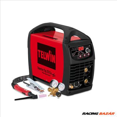 Telwin TIG/MMA Superior TIG 251 DC HF/Lift inverteres hegesztőgép, VRD 400V+Acc. - 816116