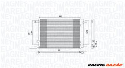 MAGNETI MARELLI 350203964000 - klíma kondenzátor AUDI CUPRA SEAT SKODA VW