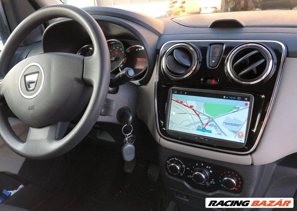 Dacia Android Multimédia Rádió, 2+32 GB, GPS, Wifi, Bluetooth, Tolatókamerával! 3. kép