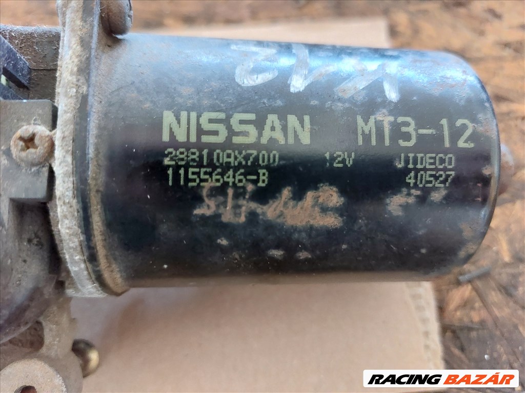 Nissan Micra K12 első ablaktörlő motor  28810ax700 1155646b 2. kép