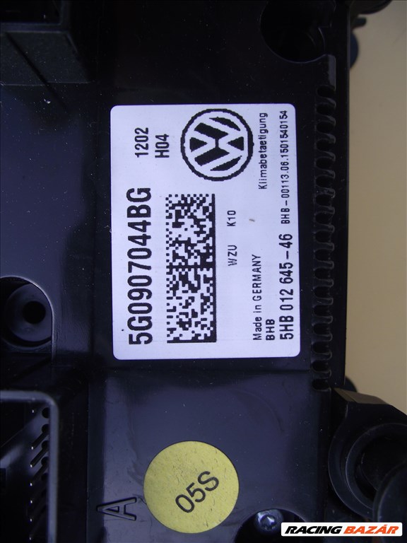 Volkswagen Passat B8 Golf 7 digitális klímavezérlő panel  5g0907044bg 3. kép